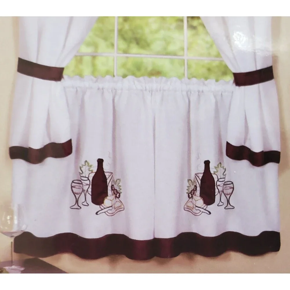 Embellished Cottage Curtains Tailored Set (58
